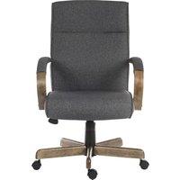TEKNIK Grayson Fabric Reclining Executive Chair - Grey & Driftwood