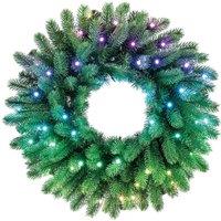 TWINKLY Pre-Lit Smart LED Wreath - 50 LEDs