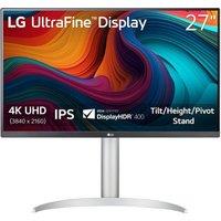 LG UltraFine 27UP650K-W 4K Ultra HD 27 IPS LED Monitor - Black & Silver, Silver/Grey,Black