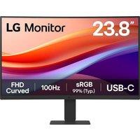 LG 24U421A-B.AEKQ Full HD 23.8" Curved TFT LCD Monitor - Black, Black