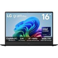 LG gram Pro 16Z90TS-G.AU79A1 16" Laptop, Copilot PC - IntelCore Ultra 7, 1 TB SSD, Grey, Silver/Grey