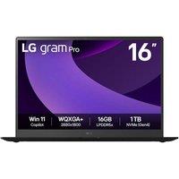LG gram Pro 16Z90TP-K.AA78A1 16" Laptop - IntelCore Ultra 7, 1 TB SSD, Black, Black