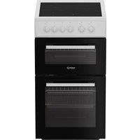 INDESIT ITE5VMW 50 cm Electric Ceramic Cooker - White, White