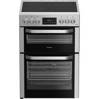 HOTPOINT Multiflow HDE6VDCAX 60 cm Electric Ceramic Cooker - Stainless Steel, Stainless Steel