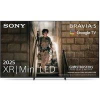 55" SONY BRAVIA 5 XR Mini LED 4K HDR Smart TV - K55XR55B, Silver/Grey,Black