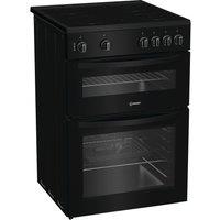 INDESIT IDE6VMB 60 cm Electric Ceramic Cooker - Black, Black