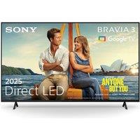 85 SONY BRAVIA 3 LED 4K HDR Smart TV - K85S38BP, Black