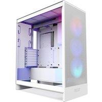 NZXT H7 Flow RGB E-ATX Mid-Tower PC Case - White, White