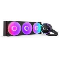 NZXT Kraken Elite 360 RGB 360 mm Liquid CPU Cooler - RGB LED, Black, Black
