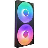 NZXT F280 RGB Coreu0026trade280 mm Dual Case Fan Unit - RGB LED, Black, Black