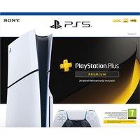 SONY PlayStation 5 (Model Group - Slim) & PlayStation Plus Premium Bundle - 24 Month Membership, White
