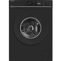SHARP ES-NFA014BM1NA-EN 10 kg 1400 Spin Washing Machine - Matte Black, Black
