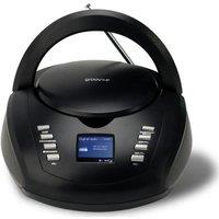 Groov-E GV-PS763 DAB+/FM Bluetooth Boombox - Black, Black