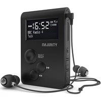 MAJORITY Petersfield Go Portable DABﱓ Radio - Black, Black