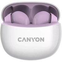 CANYON CNS-TWS5PU Wireless Bluetooth Earbuds - Purple, Purple
