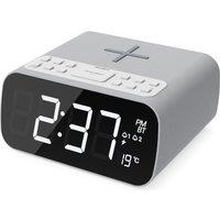 MAJORITY Darwin FM Bluetooth Clock Radio - White, White