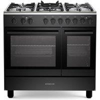 KENWOOD CK601G 90 cm Dual Fuel Range Cooker ? Matt Black & Chrome, Silver/Grey,Black