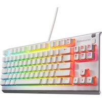 STEELSERIES Apex 3 TKL Gaming Keyboard - White, White