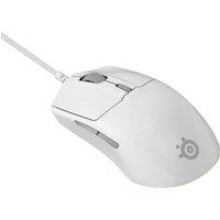 STEELSERIES Rival 3 Gen 2 RGB Optical Gaming Mouse - White, White