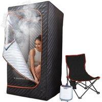 SHARPER IMAGE Portable Steam Sauna - Black, Black