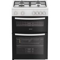INDESIT IDG6GW 60 cm Gas Cooker - White, White