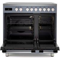 KENWOOD CK603IND-SL 90 cm Electric Induction Range Cooker - Slate Grey & Chrome, Silver/Grey