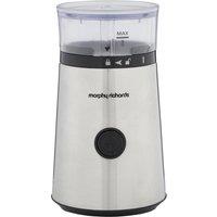 MORPHY RICHARDS Brew & Blend Electric Coffee Grinder - Silver, Silver/Grey