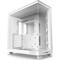 NZXT H6 FLOW ATX Mid-Tower PC Case - White, White