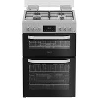 HOTPOINT HDG6GDCW 60 cm Gas Cooker - White, White