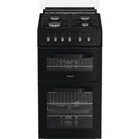 HOTPOINT HDG5GCB 50 cm Gas Cooker - Black, Black