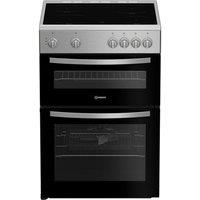 INDESIT IDE6VMX 60 cm Electric Ceramic Cooker - Stainless Steel, Stainless Steel