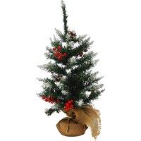 FESTIVE Prelit Berry & Cone Table Tree - 0.6 m / 1.9 ft