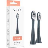 ORDO Sonic Replacement Toothbrush Heads - Pack of 2, Charcoal Grey