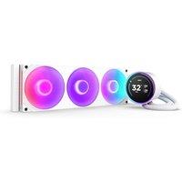 NZXT Kraken Elite 360 RGB 360 mm Liquid CPU Cooler - RGB LED, White, White