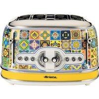 ARIETE Positano 0156/0P 4-Slice Toaster - Yellow & Blue, Blue,Silver/Grey,Yellow