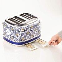 ARIETE Capri 0156/0C 4-Slice Toaster - Blue, Blue,White