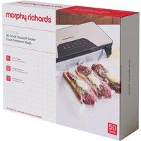 MORPHY RICHARDS Small Vacuum Sealer Bags - Pack of 50, Clear