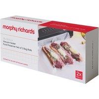 MORPHY RICHARDS Vacuum Sealer Bags - Pack of 2, Clear