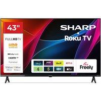 SHARP 2T-C43HD2725KB Roku TV Smart Full HD HDR LED TV, Black