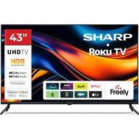 SHARP 4T-C43HJ4725K Smart 4K Ultra HD HDR LED TV, Black