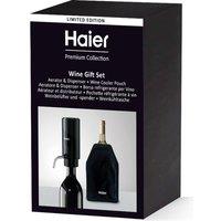 HAIER Electric Wine Dispenser & Cooler Pouch Gift Set - Black