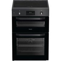 HOTPOINT HDE6IDC2SA 60 cm Electric Induction Cooker - Anthracite, Silver/Grey,Black