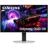 SAMSUNG Odyssey G8 LS27FG810SUXXU 4K Ultra HD 27" QD-OLED Gaming Monitor - Silver, Silver/Grey