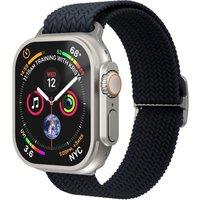 Vonmahlen Woven Apple Watch 44 - 49 mm Braided Nylon Loop - Navy, Blue