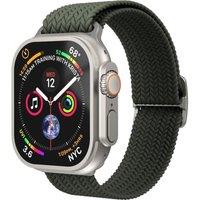 Vonmahlen Woven Apple Watch 44 - 49 mm Braided Nylon Loop - Olive, Green