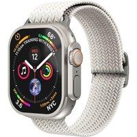 Vonmahlen Woven Apple Watch 44 - 49 mm Braided Nylon Loop - Cream, Cream