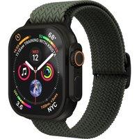 Vonmahlen Woven Apple Watch 40 - 42 mm Braided Nylon Loop - Olive Black, Green,Black