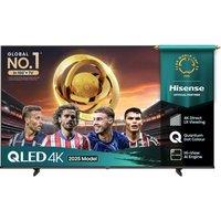 75" Hisense E7Q QLED 4K Smart AI TV with Freely - 75E7QTUK, Silver/Grey,Black
