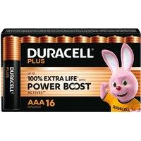 DURACELL Plus AAA Alkaline Batteries - Pack of 16