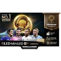 75" Hisense U7Q PRO Mini LED 4K 165Hz Smart AI TV with Freely - 75U7QTUK PRO, Silver/Grey,Black
